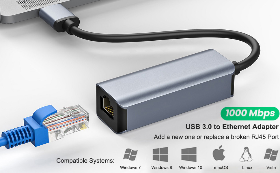 4500311 - Adaptateur UPTEC USB 3.0 vers RJ45 10/100/1000 